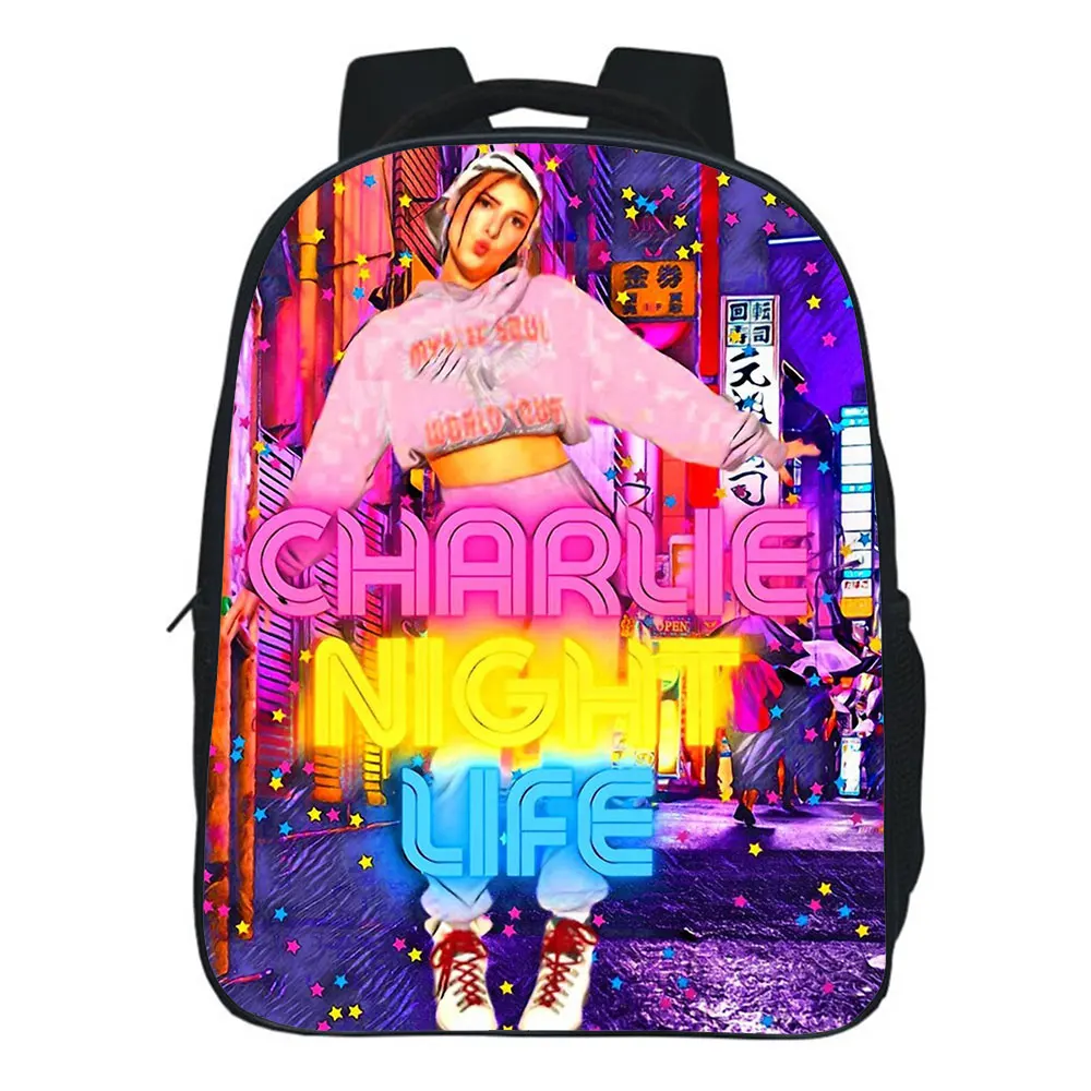 Charli Damelio Backpacks Children School Bags Baby Toddler Bag Girls Rucksack Charli D'Amelio Kids Cute Kindergarten Bag 12Inch