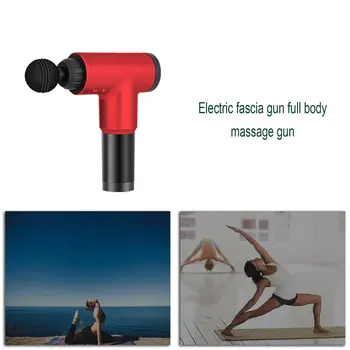

Red Physiotherapy Muscle Massage Gun Health Massage Deep Relaxation Device High Frequency Vibration Impact Fascia Gun