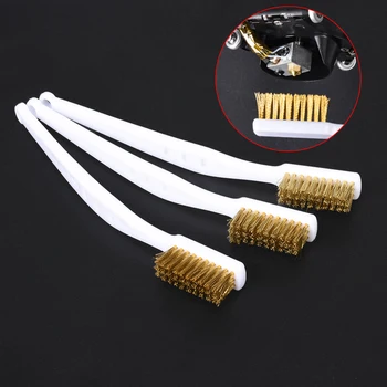 

3D Printer Cleaner Tool Copper Wire Toothbrush Copper Brush Handle For Nozzle Heater Block Hotend Cleaning Hot Bed Parts