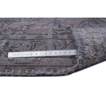 

Handmade Gray Vintage Overdyed Turkish Area Rug 183x285 Cm-6'0''X9'4''