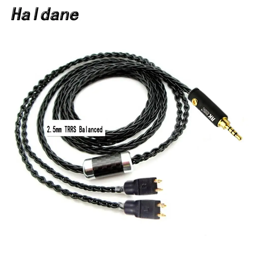 Haldane 3 5 2 5 4 4mm 4pin XLR Balanced 8core Silver Plated Headphone Upgrade Cable for MH NH205 FitEar MH334 MH335DW togo334