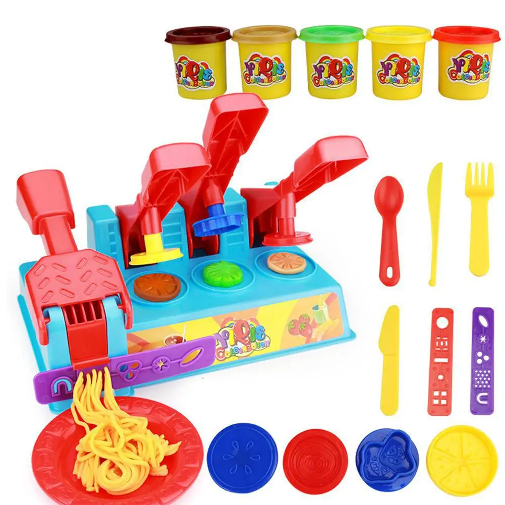 Children Plasticine Mold Set Ultra-light Clay Color Handmade Mud DIY Educational Toys for Kids - Цвет: Hamburger