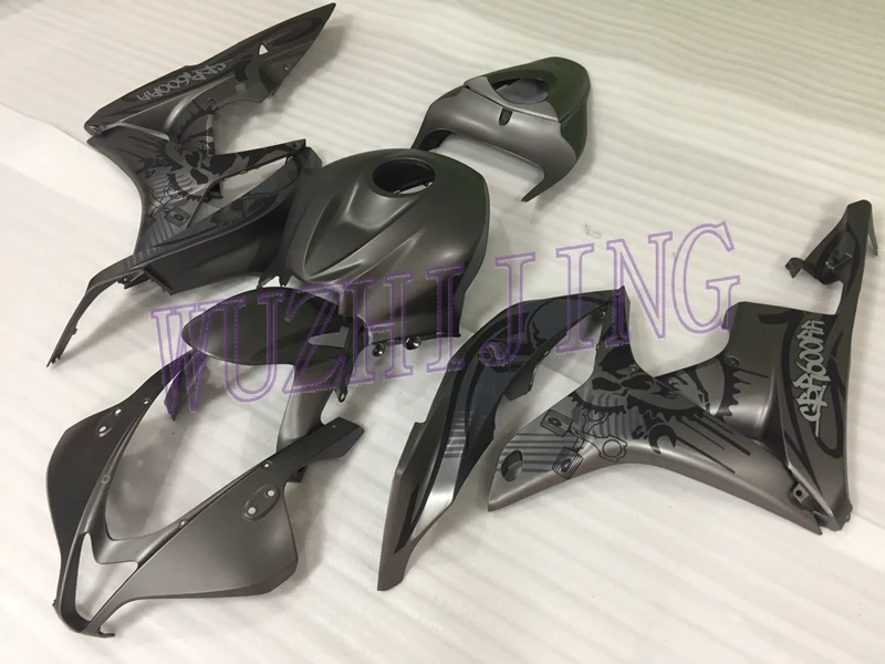 Кузов CBR 600 RR 08 Пластиковые обтекатели CBR600 RR 08 материя серебристо-серый обтекатель для Honda CBR600RR 2007-2008