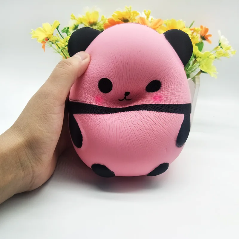 Новинка kawaii мягкая глина панда яйцо медленное восстановление Моделирование Мягкие Детские кухонные принадлежности пузырь креативная игрушка бразильский запах декомпрессия Забавный мальчик