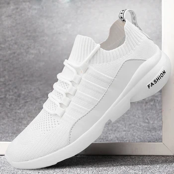 

Damyuan 2020 Men's Casual Shoes Flying Weave Super Light Running Shoes Slip-on Sock Sneakers Outdoor Jogging Walking Mesh Tenis