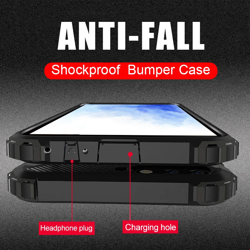 

Luxury Armor Soft Shockproof Phone Case For Huawei Honor 8x 9 Lite 10i 10 Lite 20 Pro Silicone Anti Fall Phone Case Back Cover