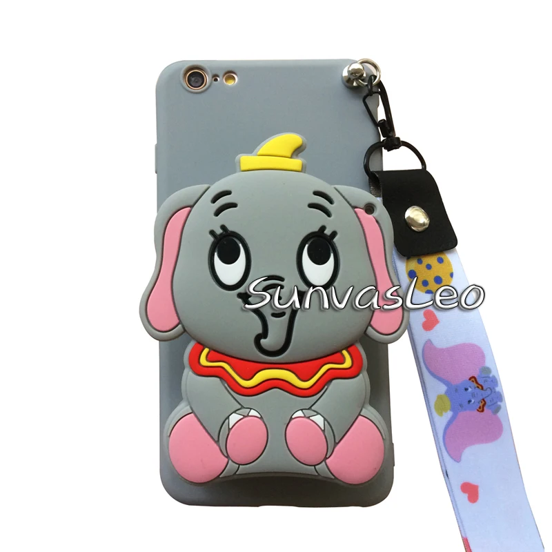 Gray Elephant Для samsung Galaxy J4 J6/Plus J8 Note8 Note9 Note10 Pro 3D Кошелек Мягкий силиконовый чехол с мультяшным животным для телефона - Цвет: Gray Elephant