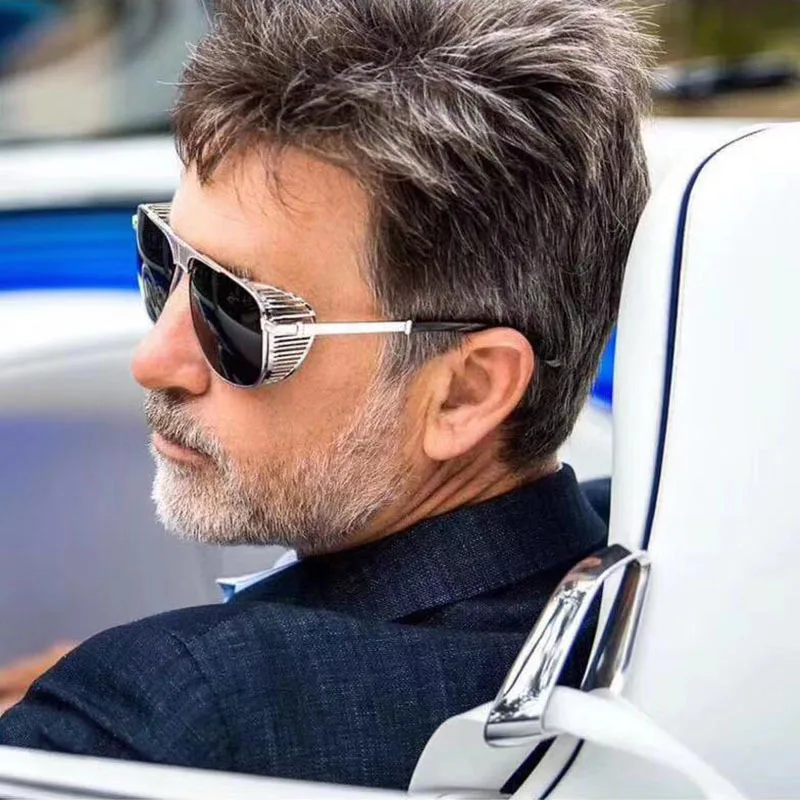 2019 Новые мужские модные женские солнцезащитные очки в стиле стимпанк винтажные