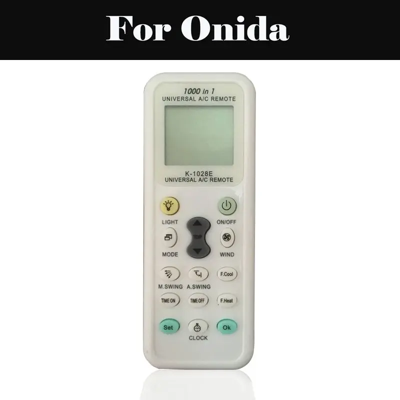 

Air Conditioner Wireless LCD Remote Control K-1028E for Onida Silk-SA125SLK S185TRC Deco Flat-New-INV12DLA S183FLT-L