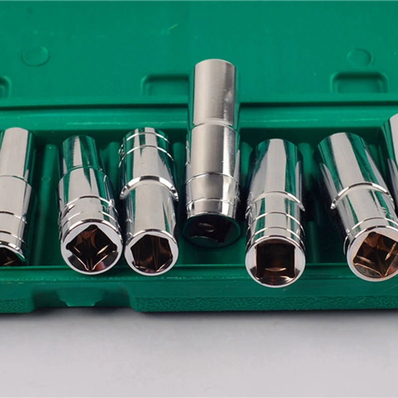 EASY-10Pcs 1/2 дюйма Привод глубокий разъем на воздухозаборник набор гаечных ключей адаптер привод Гнездо Редуктор преобразователя 8/10/12/13/14/16/17/19/22/24