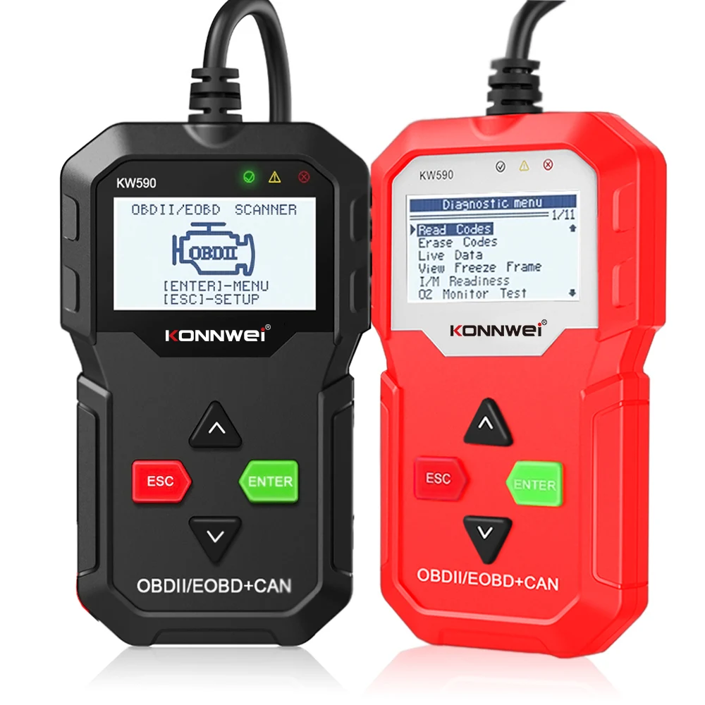 KONNWEI KW590 OBD2 Scanner Car Diagnostic for For Cars After 1996 OBD 2 Auto Tool Tools | Автомобили и мотоциклы