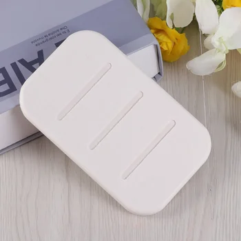 

Non-slip Diatomite Soap Dish Anti-Bacterial Soap Bar Holder Water Absorption Quick Dry Soap Saver for Bathroom Kitchen (White)