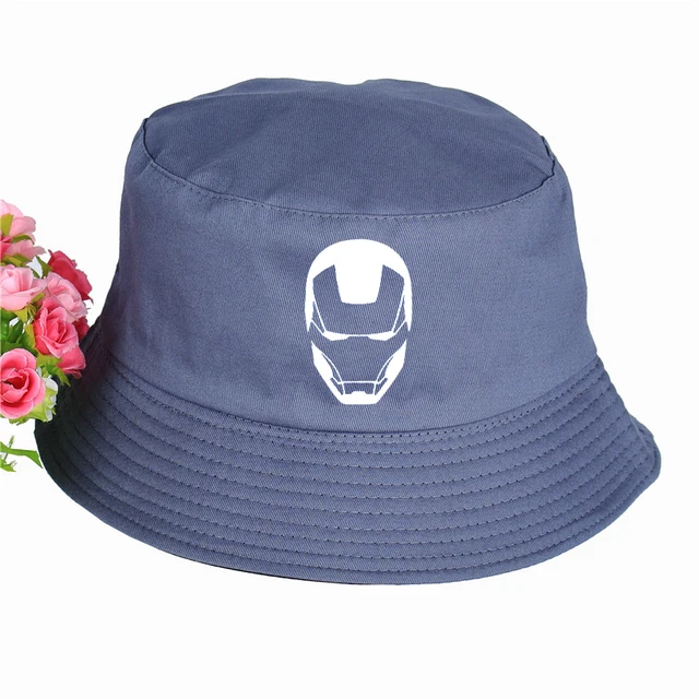 Iron man Logo Hat Women Mens Panama 