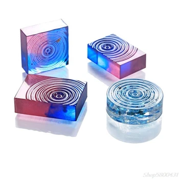 

4Pcs DIY Water Ripple Clear Silicone Molds Epoxy Resin Sea Wave Necklace Pendant Casting Molds Kit S29 20 dropshipping