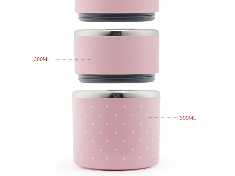 Portable Japanese Lunch Boxs Thermal Insulation Food Containers Stainless Steel Metal Plastic School Kids Bento Box Dinner Sets16