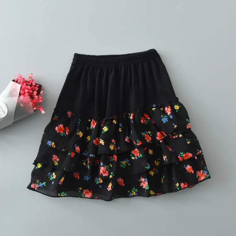 

Summer han ban kuan Loose-Fit High-waisted Women's Casual Multi-color Cake Skirt Small Floral Short Skirt Factory Price