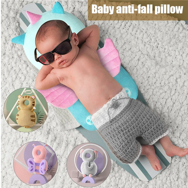 Cojín de seguridad para la cabeza del bebé recién nacido, reposacabezas  infantil, almohada suave anticaída, mochila protectora para la cabeza del  niño pequeño - AliExpress