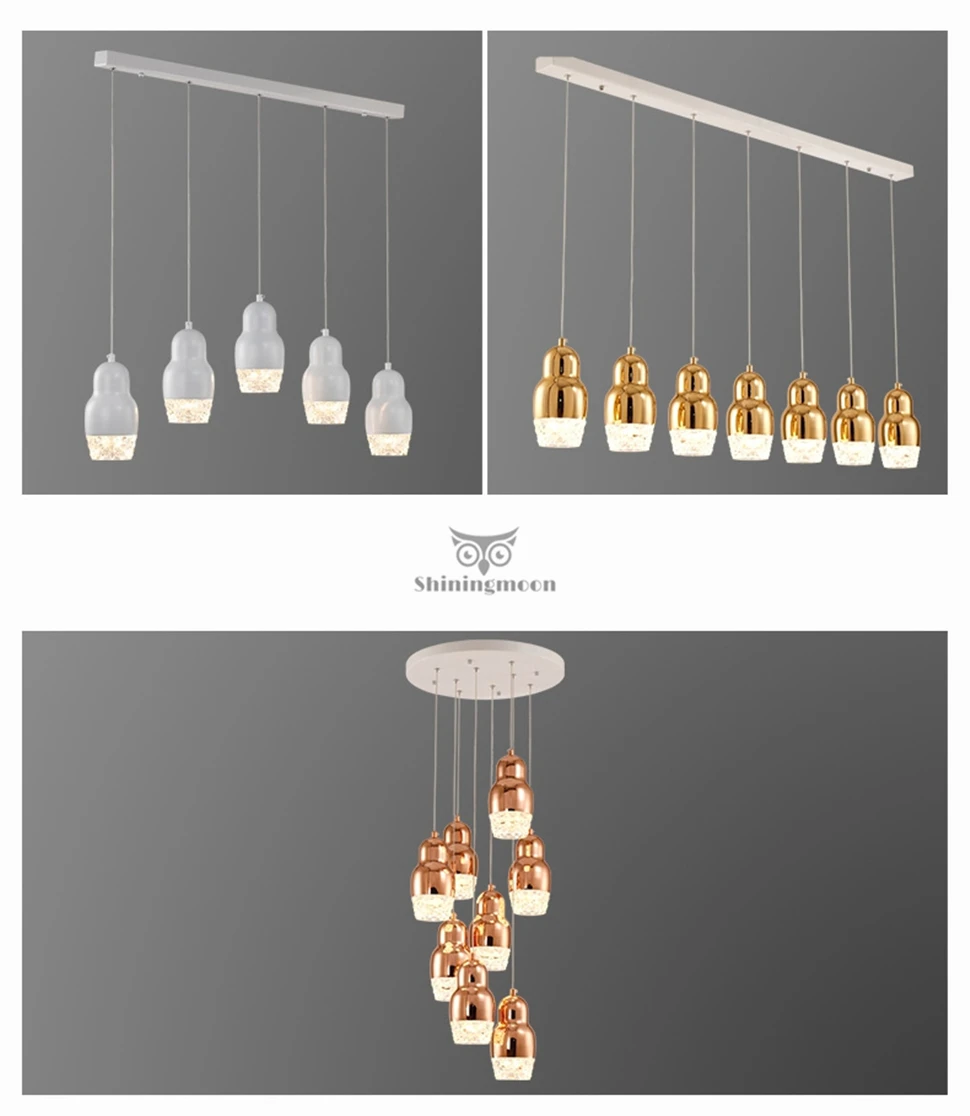Plated Copper/gold/chrome Single Glass Pendant Lights Modern Dining Room Lights Small Cheap Suspension Light Lustre Luminaire