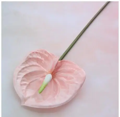 pink 3D смешанные цвета антуриум комнатное искусственное растение для свадебной вечеринки Декоративные искусственные цветы домашний декор - Цвет: pink