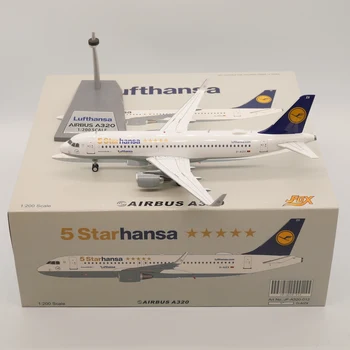 

JFOX 1:200 Lufthansa A320 D-AIZX 5 Starhansa Diecast Aircracft Model Alloy Toy Airplane