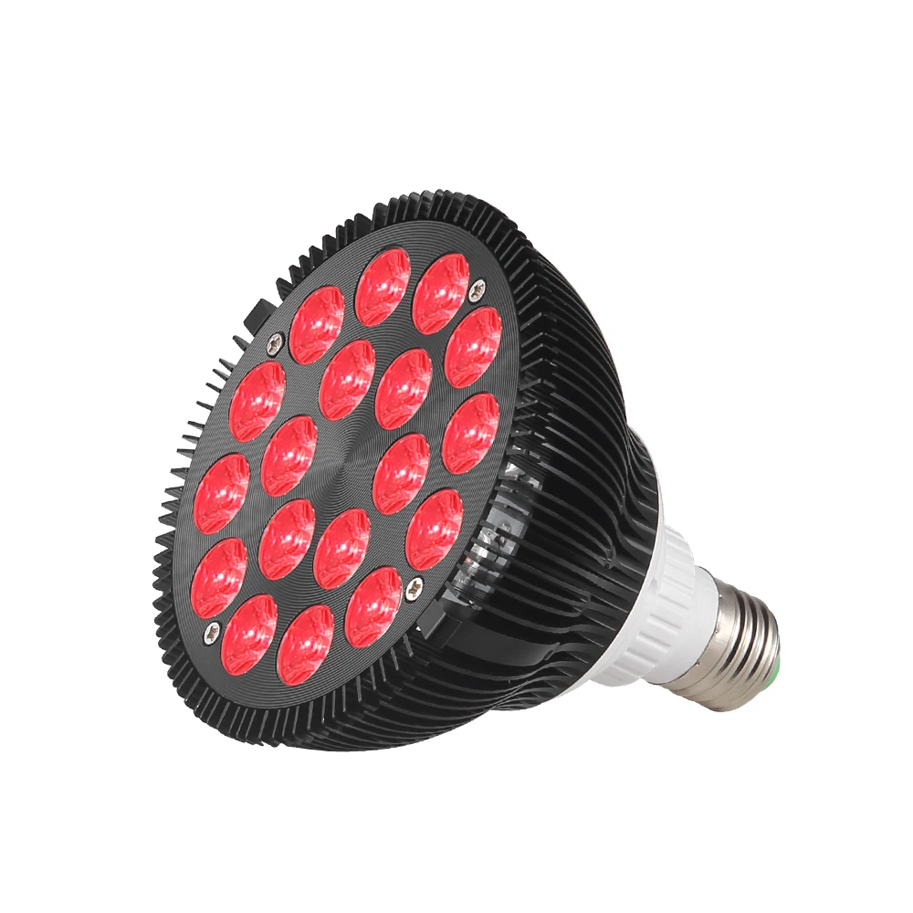 54Watt Red Light Therapy Bulb E27 660nm 850nm Near Infrared Lamp for Skin and Pain Relief Grow LED|Промышленные LED-лампы| |
