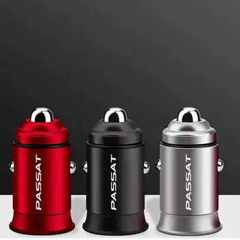 

3.1A Dual Screen USB Universal Car Charger for iPhone 11 P X XR 8P Phone for Volkswagen PASSAT B4 B5 B6 B7 B8 CC R36 accessories