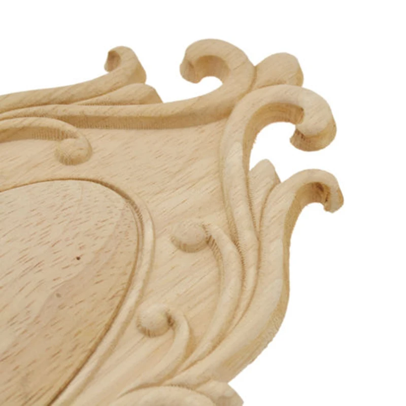 Европейский деревянный резной угловой Onlay аппликация, рама Декор Мебель Неокрашенная