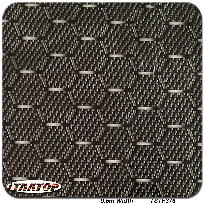 

iTAATOP TSTF376 0.5M x2/10/20M Popular Carbon Designs Pattern Hydro Dipping Hydrographics Film Water Transfer Printing Films