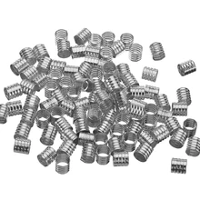 100 шт./лот Регулируемый серебро/золото волос бусины для дредов Весна Форма, подвязанные лентой, с объемной волной манжеты клип серьги, браслет, кольцо 10x8 мм заколки для волос Средства для укладки волос