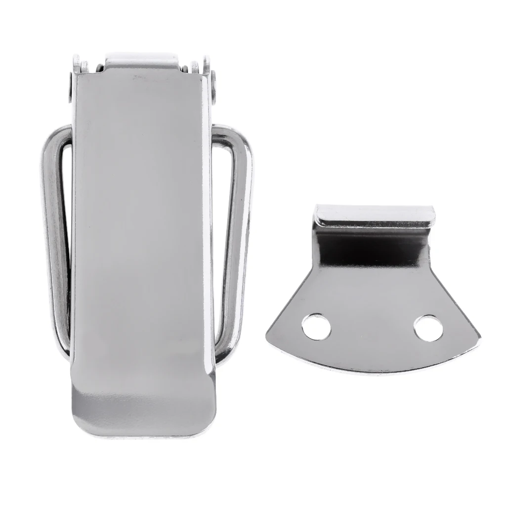 2x Heavy Duty 316 Stainless Steel Boat Locker Anti-Rattle Latch Hatch Door Fastener Clamp Rowing Boats