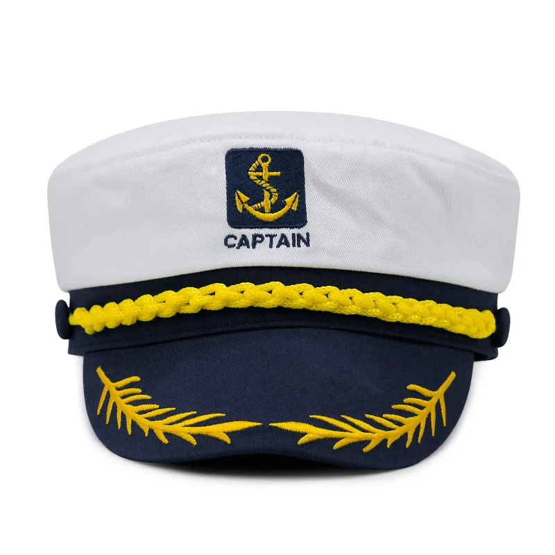 student hat flat cap retro navy hat 