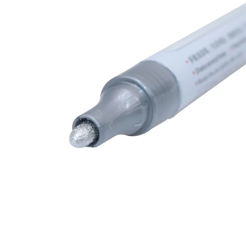 silver paint 1pcs Граффити ручки маркер краска автомобиль скраб краска ремонт ручка Красный Белый Золотой Зеленый Синий Серебряный желтый краски Красочные водонепроницаемые ручки - Цвет: silver paint 1pcs
