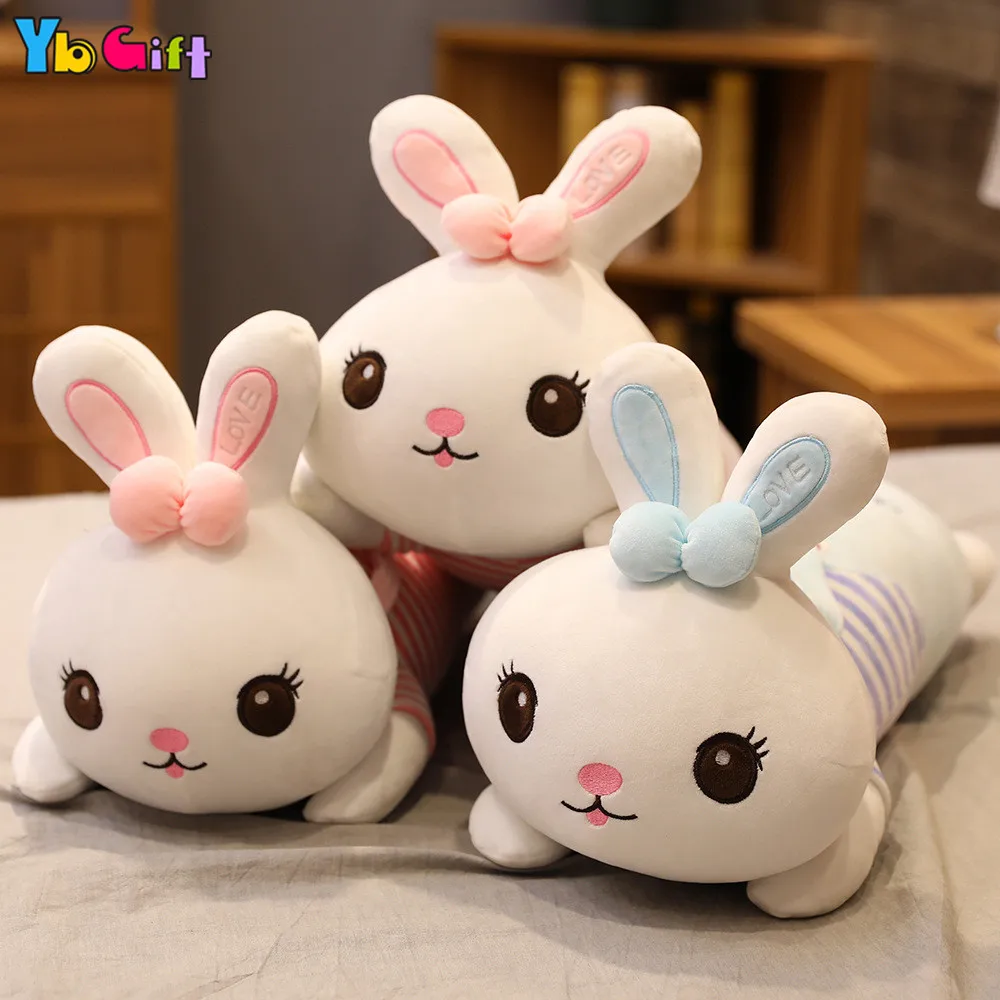 Kawaii Gaint плюшевый кролик игрушка мягкая длинная Bonny кролики Подушка Розовые декоративные подушки с изображением животных детские игрушки подарки на год