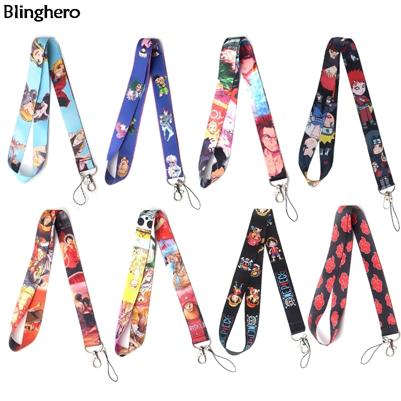 Blinghero Mix Аниме шнурок для ключей крутой ремешок на шею телефона Модный ID бейдж