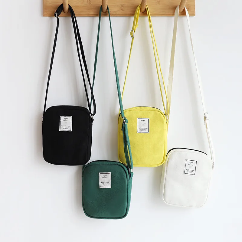 Ladies Women Canvas Causal Mini Tote Bag Handbag Phone Shoulder Bag Crossbody 