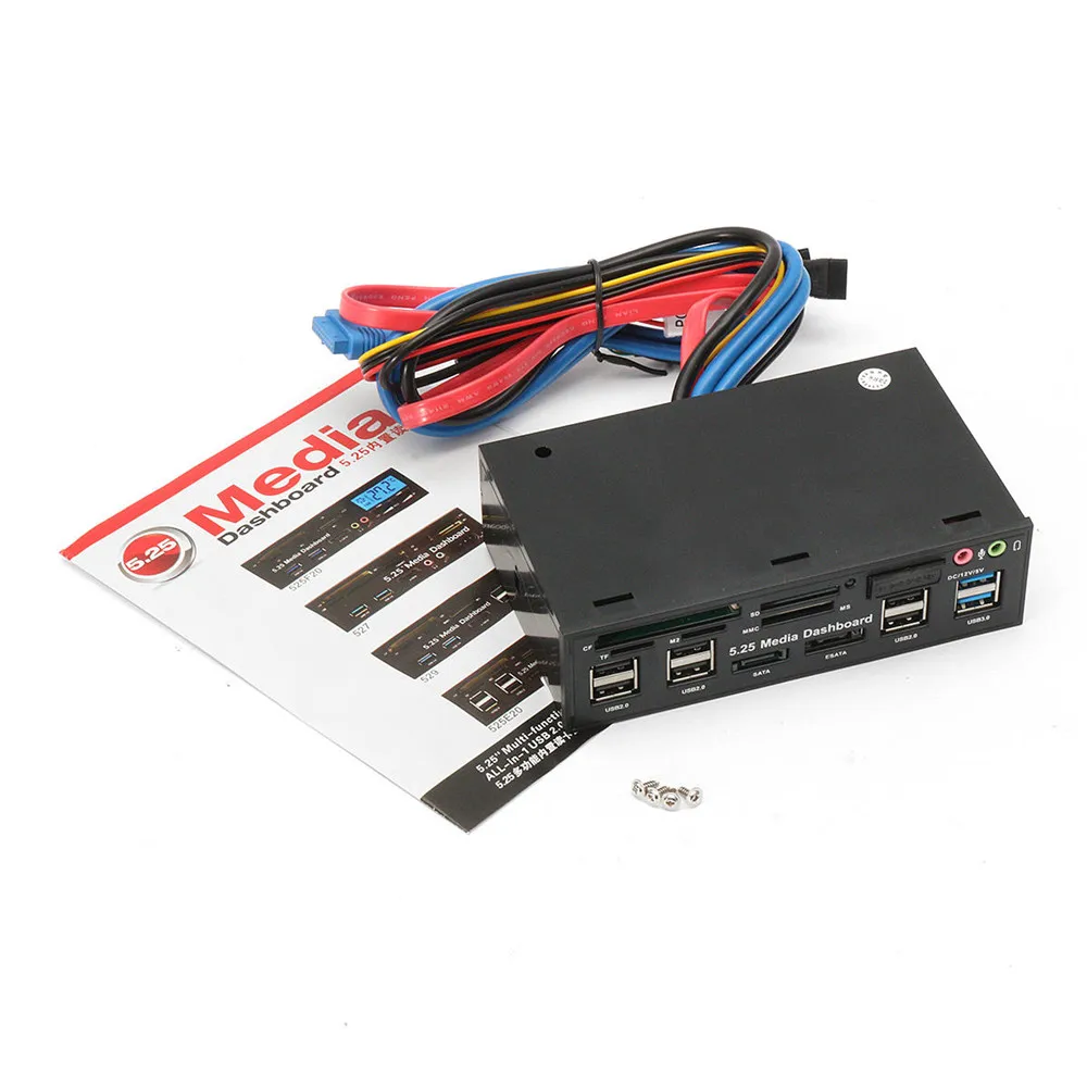 Компьютерный внешний кард ридер 5 25 дюймов USB3.0 привод отсек SD TF SATA USB концентратор