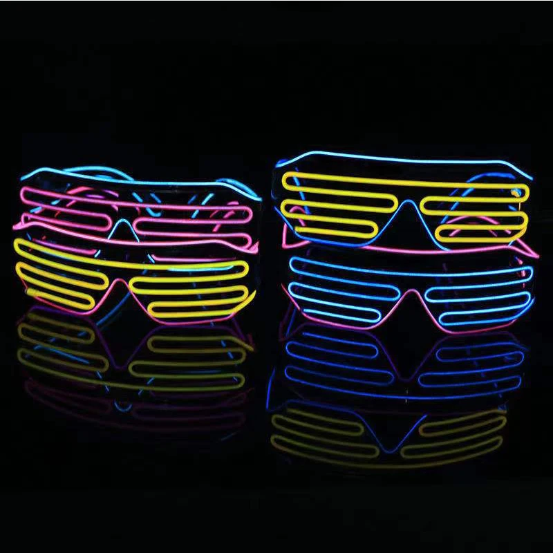 LED neon EL glasses battery box ambient light suitable for concerts, bars, parties, cheerleaders, toys gifts Holiday celebration