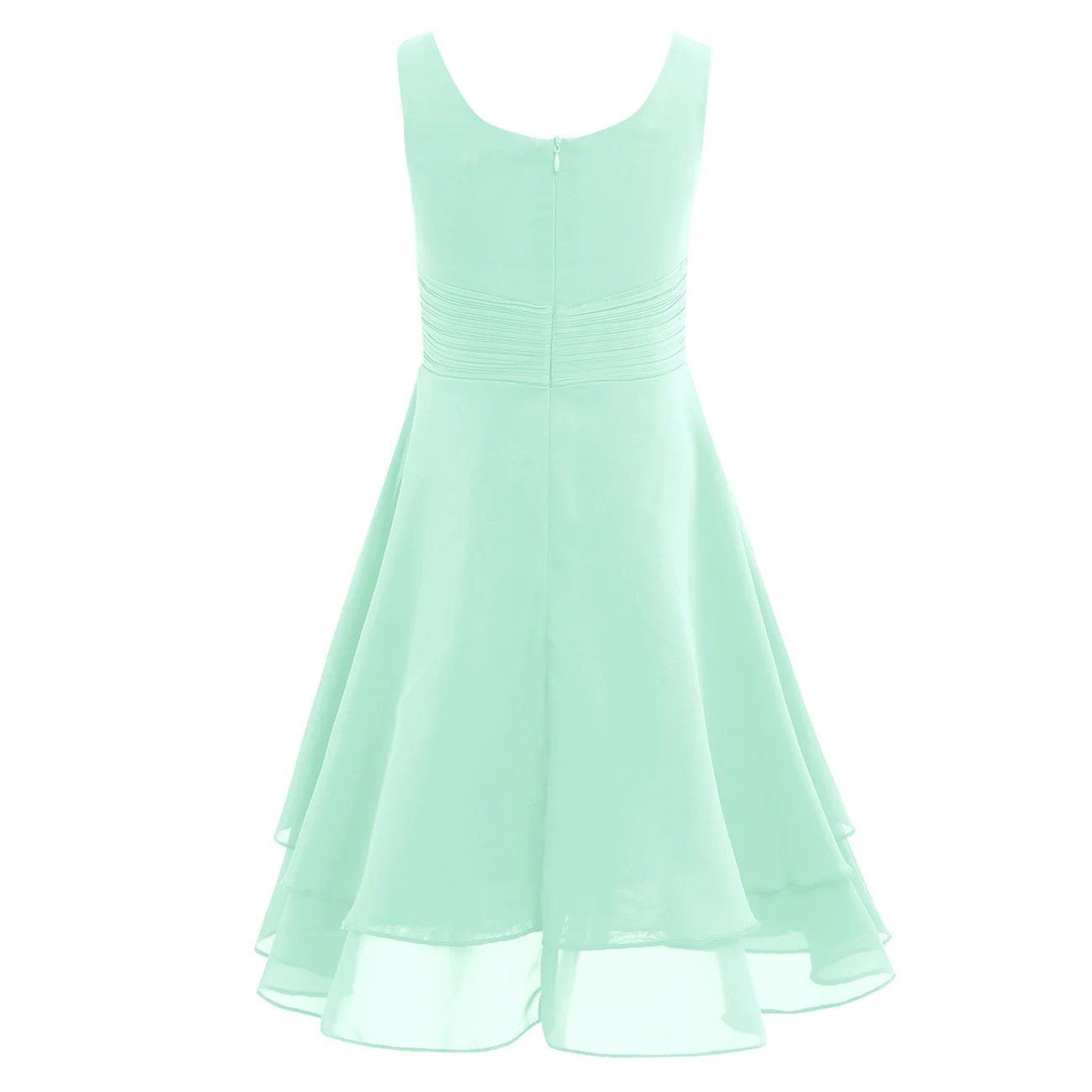 Flower Girls Dress Chiffon Knotted High-waisted Princess Dress Kids Teenager Pageant Birthday Party Vestidos Prom Dresses girls dress princess costume