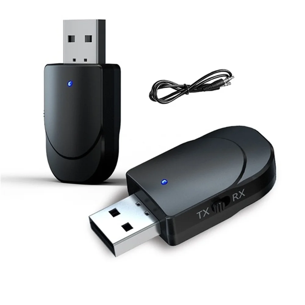 2 в 1 Bluetooth 5,0 USB передатчик приемник аудио AUX 3,5 мм разъем адаптер беспроводной аудио адаптер стерео AUX Наушники для ТВ ПК