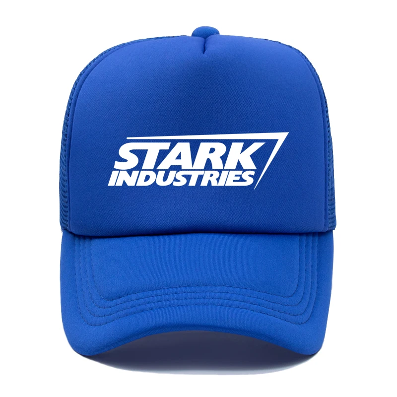 Черная регулируемая хлопковая сетчатая шляпа с логотипом Marvel comics stark industries - Цвет: color6