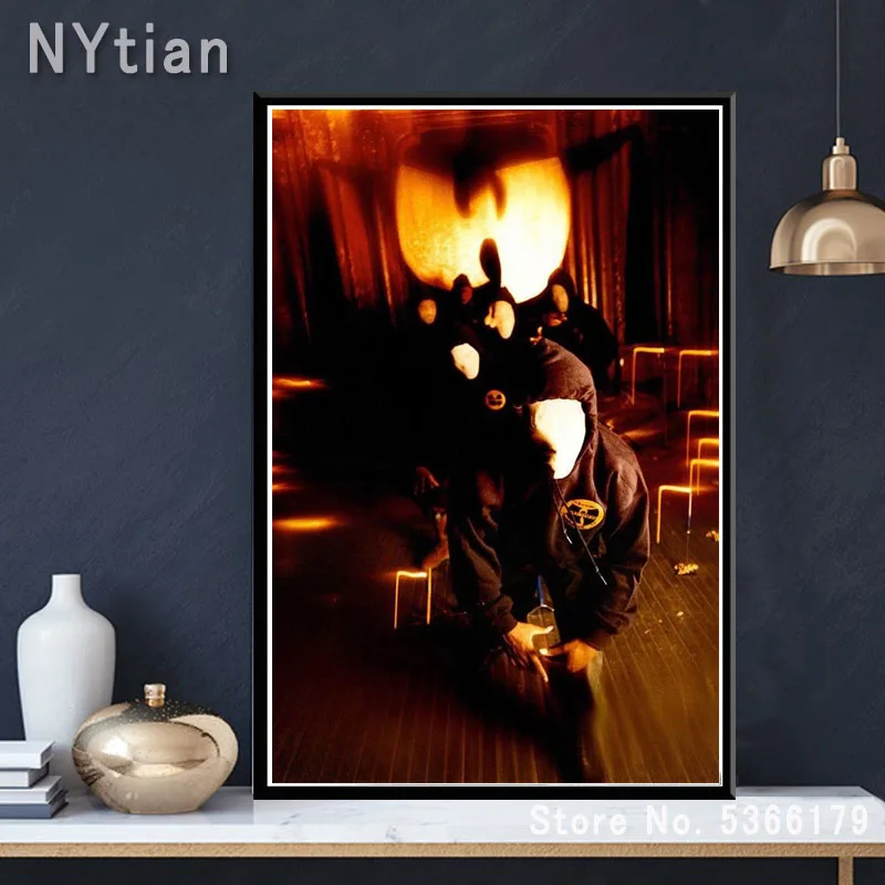 NT185 Wu Tang 36 Clan Chambers Rap Music Group Stars Album Poster Wall Art Холст Картина Печать декор для гостиной