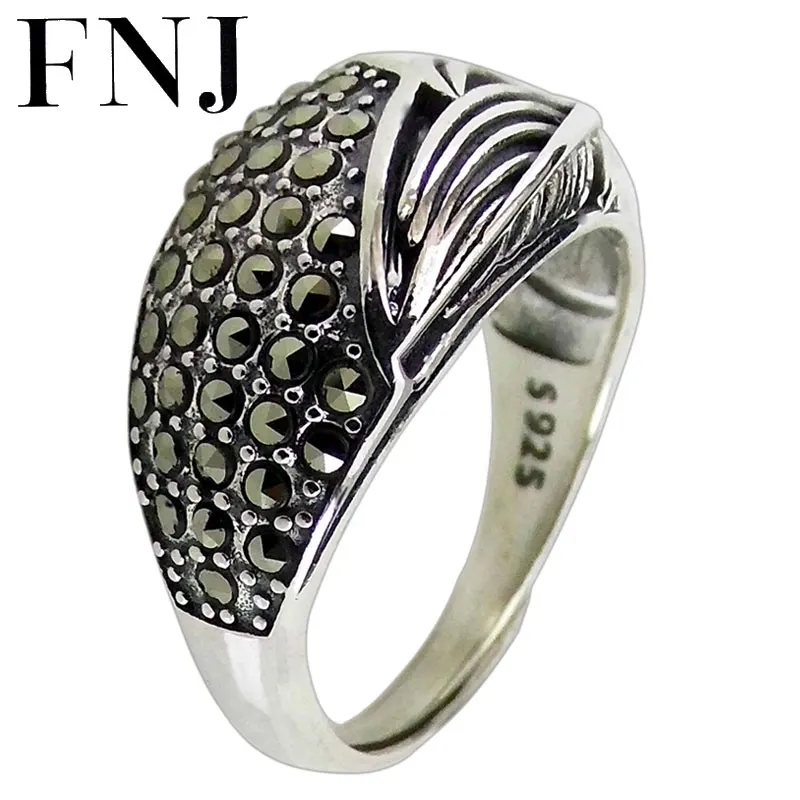 FNJ 925 Серебряное кольцо Новая мода S925 Серебряные кольца для женщин ювелирные изделия регулируемый размер