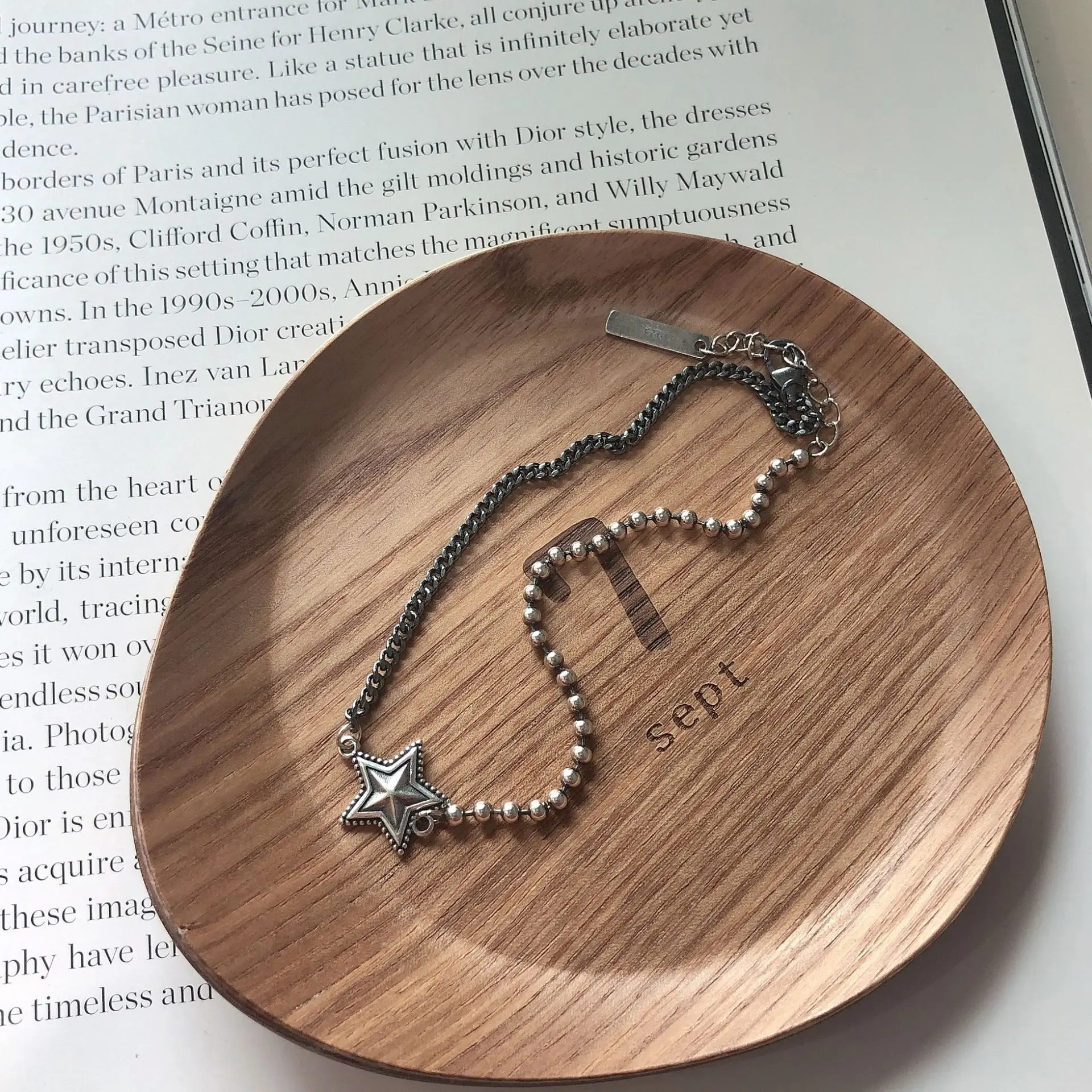 

South Korea Korean-style Simple Versatile 925 Sterling Summer Day Retro Star Anklet Silver Accessories Online Celebrity Celebrit