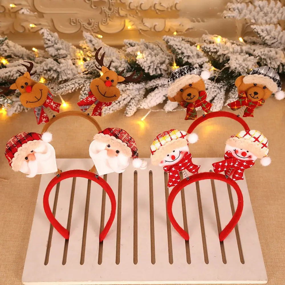 Рождественские украшения, пряжки для головы, вечерние рождественские украшения для взрослых и детей, рождественские украшения для украшения дома
