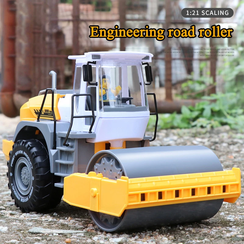 Children\'s road roller toy forklift model large construction truck boy 1 baby 2 inertia 3-6 years old 4