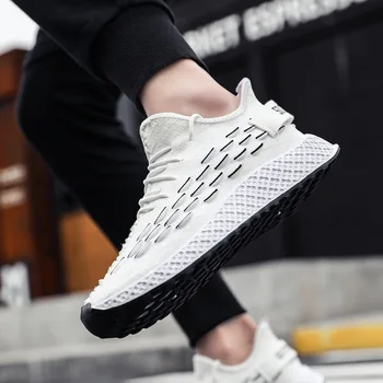 

Fashion MEN Sneakers Height Increasing Summer Breathable Waterproof Wedges Platform Shoes Woman Pu Leather Shoes #CA1fl001