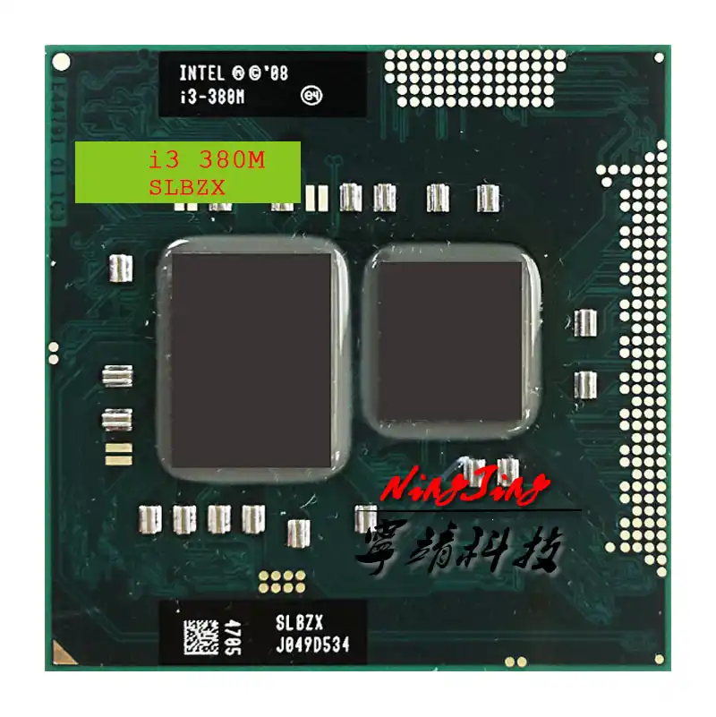 Процессор Intel Core i3 380M SLBZX 2 5 ГГц двухъядерный четырехпоточный 3 Вт 35 Socket G1 /