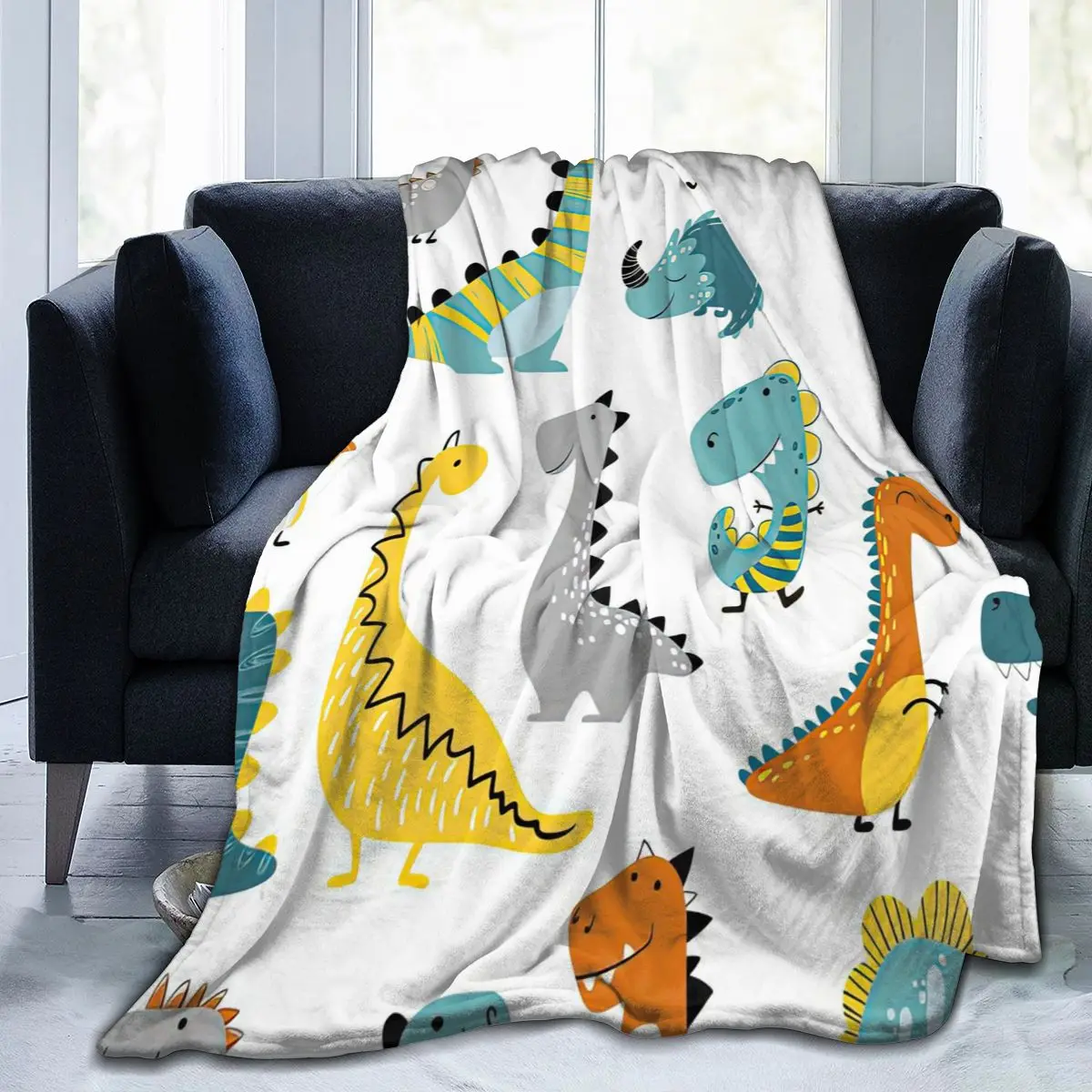 

Cartoon Animal Blanket Blanket Plaid Jigsaw Sublimation Cartoon Bedding Flannel children's And Adult Bedroom Decor Plaide
