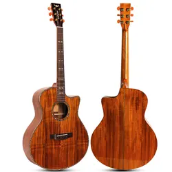 Bullfighter D1M 41inch High Acoustic Guitar With Top Solid Acacia Mangium