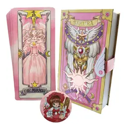 Аниме карточная игра 60 штук Sakura Cardcaptor с золотой книгой карты Таро